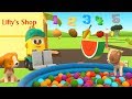 Lifty Shop! Il negozio di Lifty, Gli animali e il banco di frutta e verdura | Cartoni per bambini