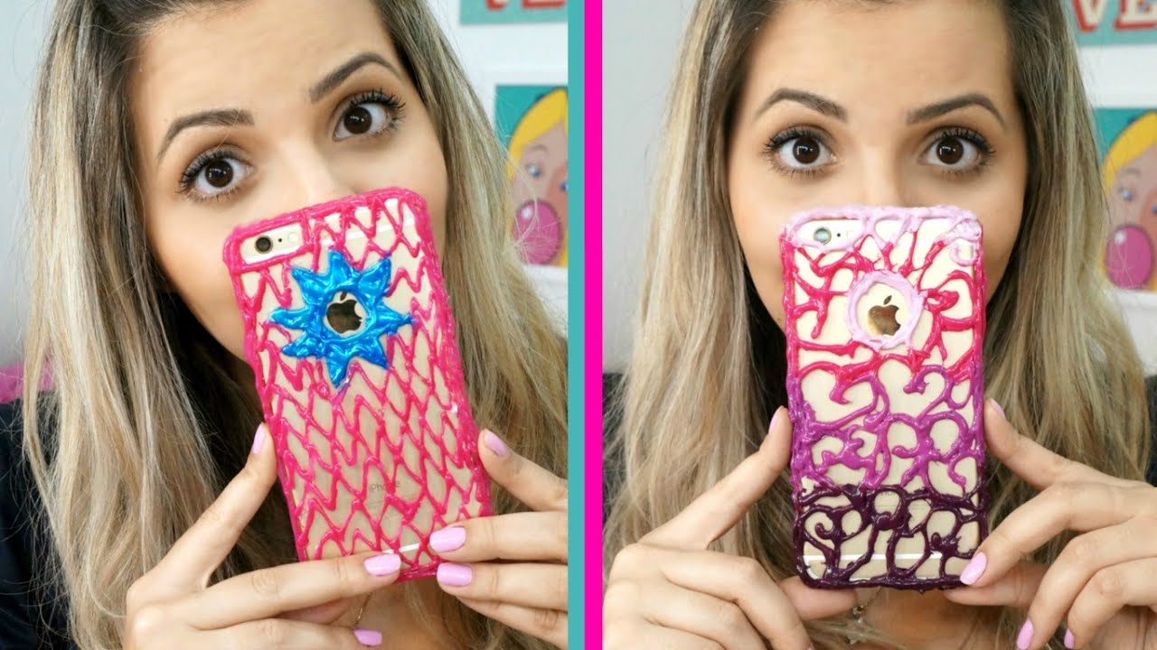 Como Fazer Capinha De Celular Com Cola Quente