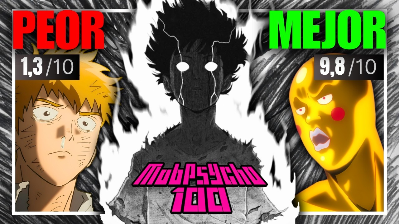 Vi los 3 EPISODIOS MEJOR Y PEOR CALIFICADOS de MOB PSYCHO 100