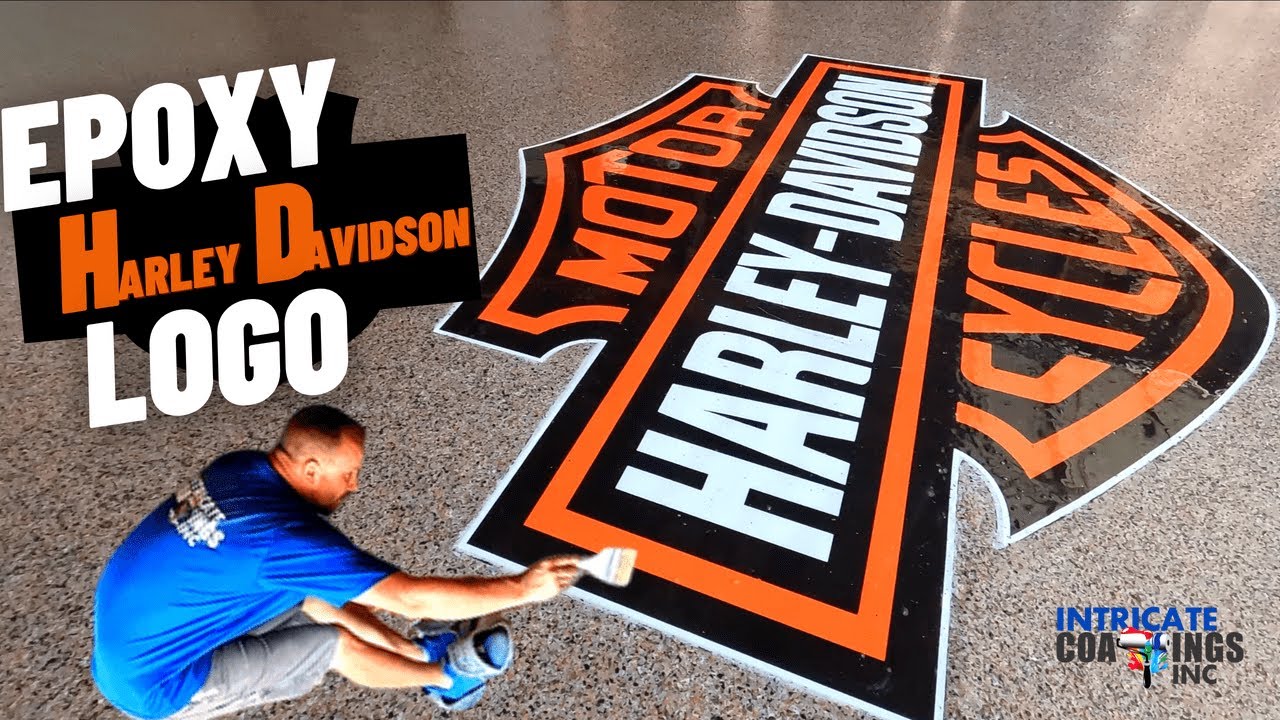 Harley-Davidson Logo Epoxy Floor Installation