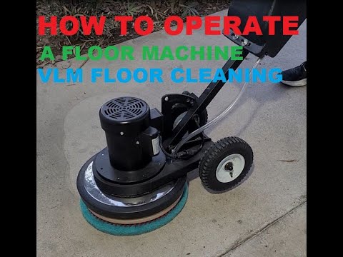 How To Use a Floor Buffer - YouTube