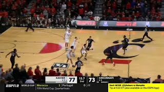 Xavier vs Cincinnati WILD Ending | 2022 College Basketball