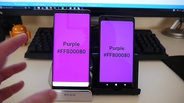 Galaxy Note 8 vs Pixel 2 XL Display