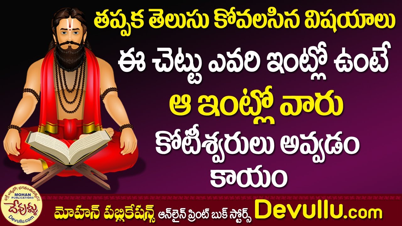 ఈ చెట్టు ఎవరి ఇంట్లో ఉంటే ఆ ఇంట్లోవారు కోటీశ్వరులు అవ్వడంకాయం  Today Remedies | Devotional Videos