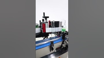 Vertical version of desktop round bottle labeling machine