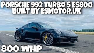 Porsche 992 Turbo S ES800 built by Esmotor.UK @dragy acceleration from 0-150 mph & 0-250 km/h