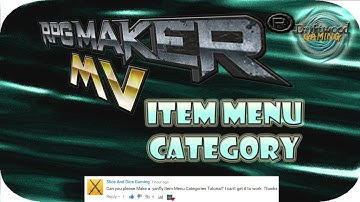 MV Plugin Guide - Item Menu Category from YEP - RPG Maker MV Tutorial