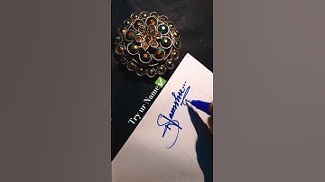 Shamshu Signature✅ #calligraphy #signatureideas #trending #shorts ✅✅✅