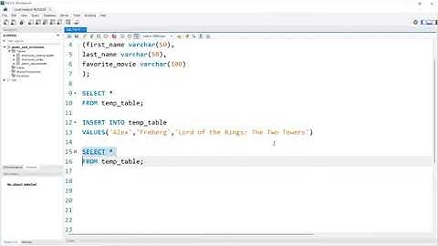 Temp Tables in MySQL | Advanced MySQL Series