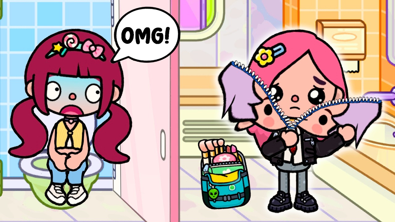 Stuck In Toilet, I Found Out My Classmate's Secret | Sad Story | Toca Life World | Toca Boca