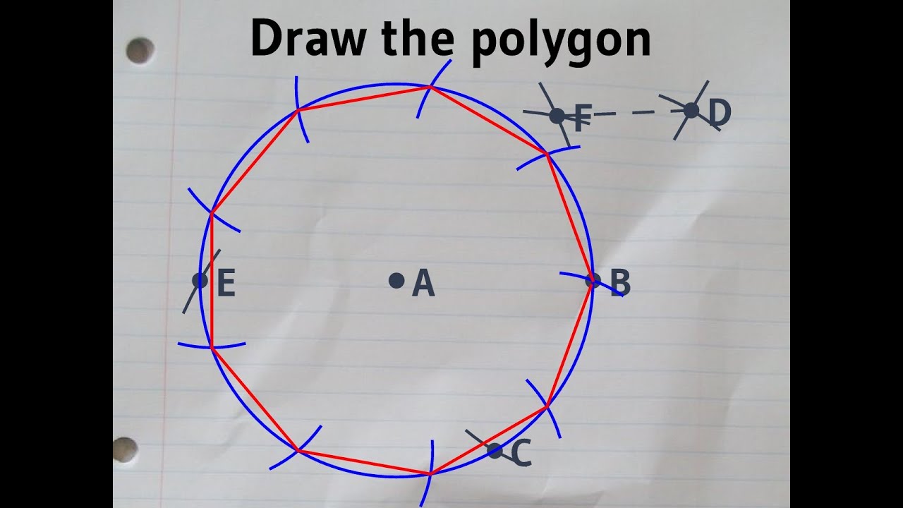 Constructing A Regular Nonagon Approximately Inside A Circle