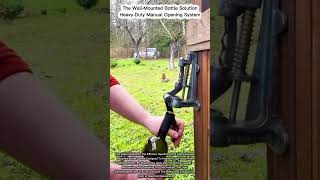 The Wall-Mounted Bottle Solution: Heavy-Duty Manual Opening System
