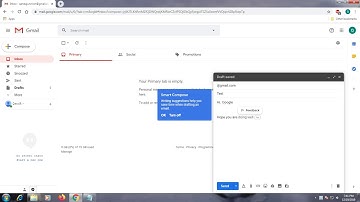 How to enable Smart Compose for Predictive Text Suggestions in gmail ? #QandAJunction #Gmailtips2019