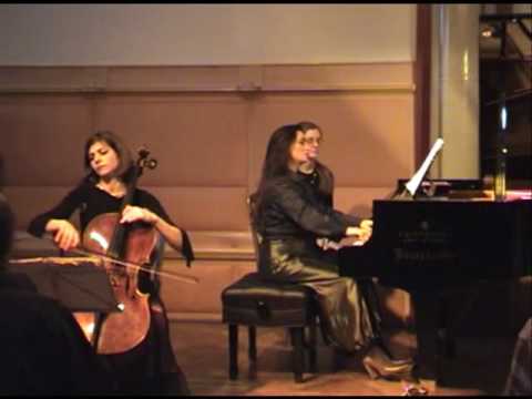 Beethoven-Sonata No.5 Op. 102 No.2. 2nd movement. Timora Rosler and Klára Würtz.