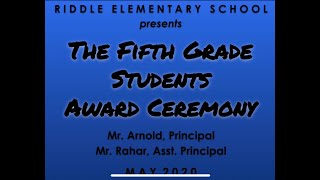 RES 5th Grade Awards 2020