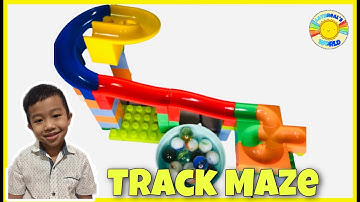 TRACK MAZE TOY BRICKS | MARBLE RUN DIY GAMES | EDUCATIONAL TRACK MAZE TOY @LATHREALSWORLD