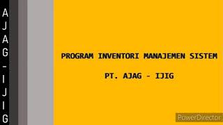 PRESENTASI WEB PROGRAMMING II KELOMPOK AJAG - IJIG (INVENTORY MANAGEMENT SYSTEM)