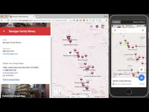 Google My Maps: iPhone Navigation
