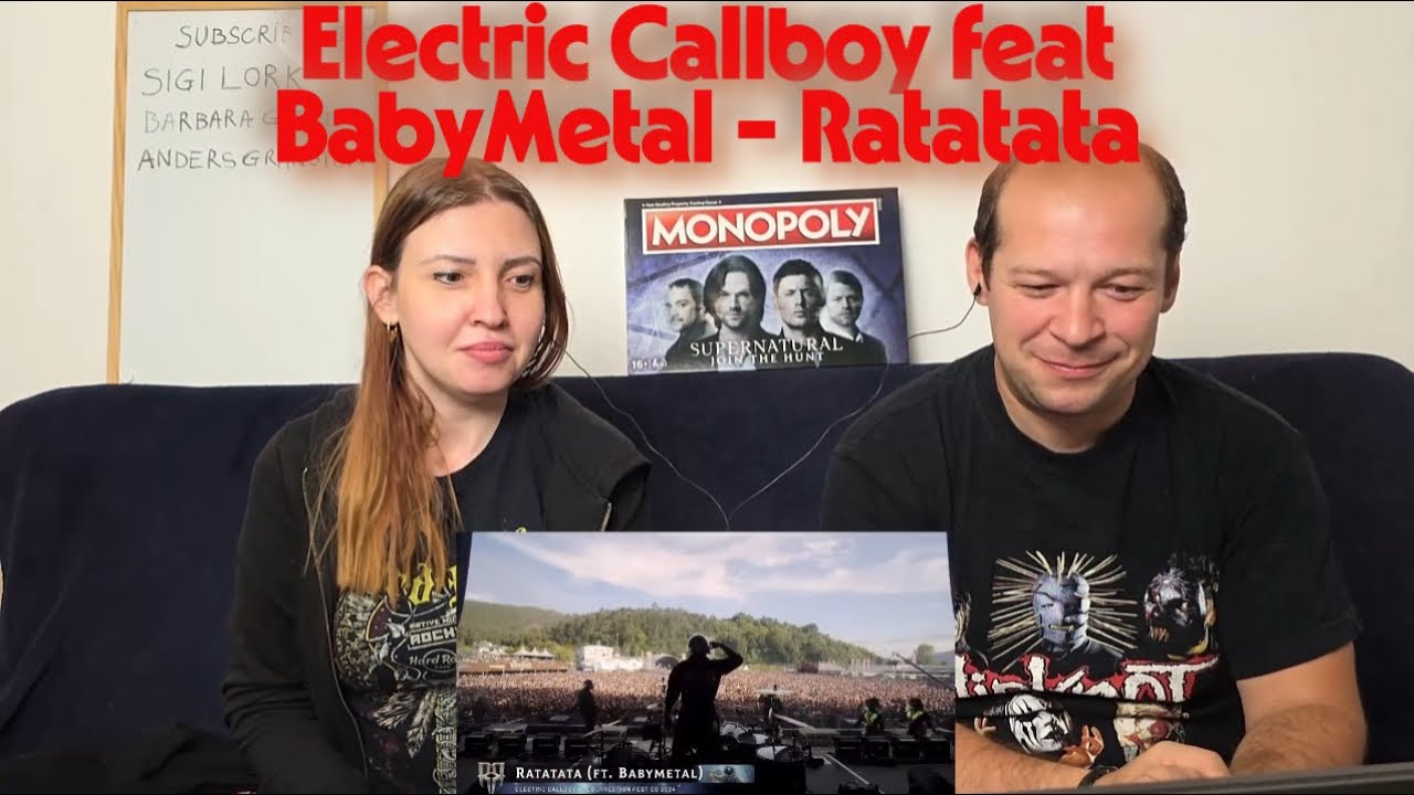 Couple Reacts to Electric Callboy  feat BabyMetal - Ratatata | Live performance
