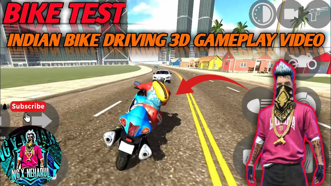BIKE TEST | INDIAN BIKE DRIVING 3D GAMEPLAY VIDEO - YouTube