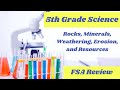 Weathering, Erosion, Minerals, and Rocks Quiz