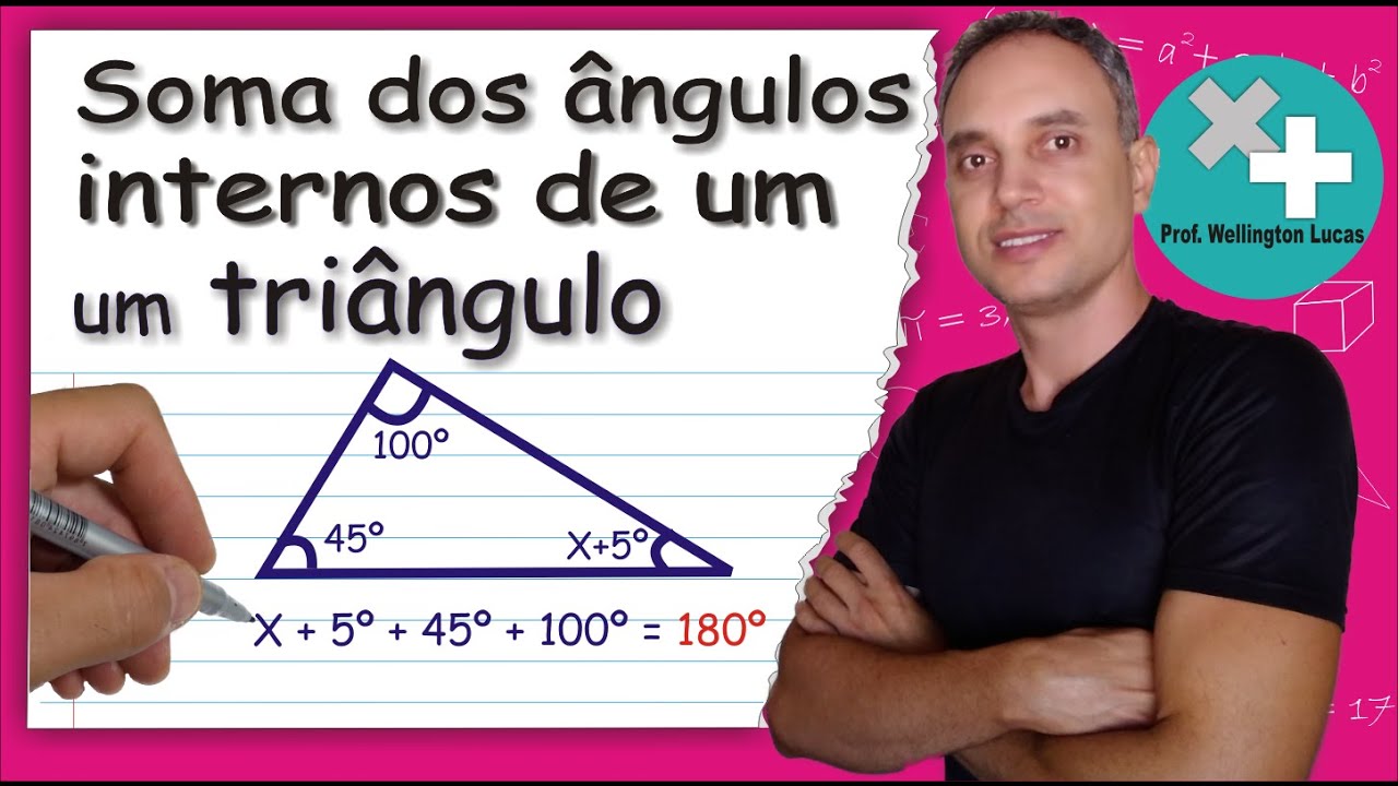 SOMA DOS ÂNGULOS INTERNOS DE UM TRIÂNGULO 🔺️🔻🔺️🔻 Aprenda como enco