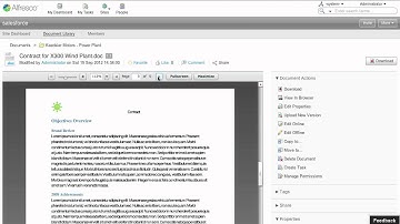 Alfresco Connector for Salesforce.com Demo