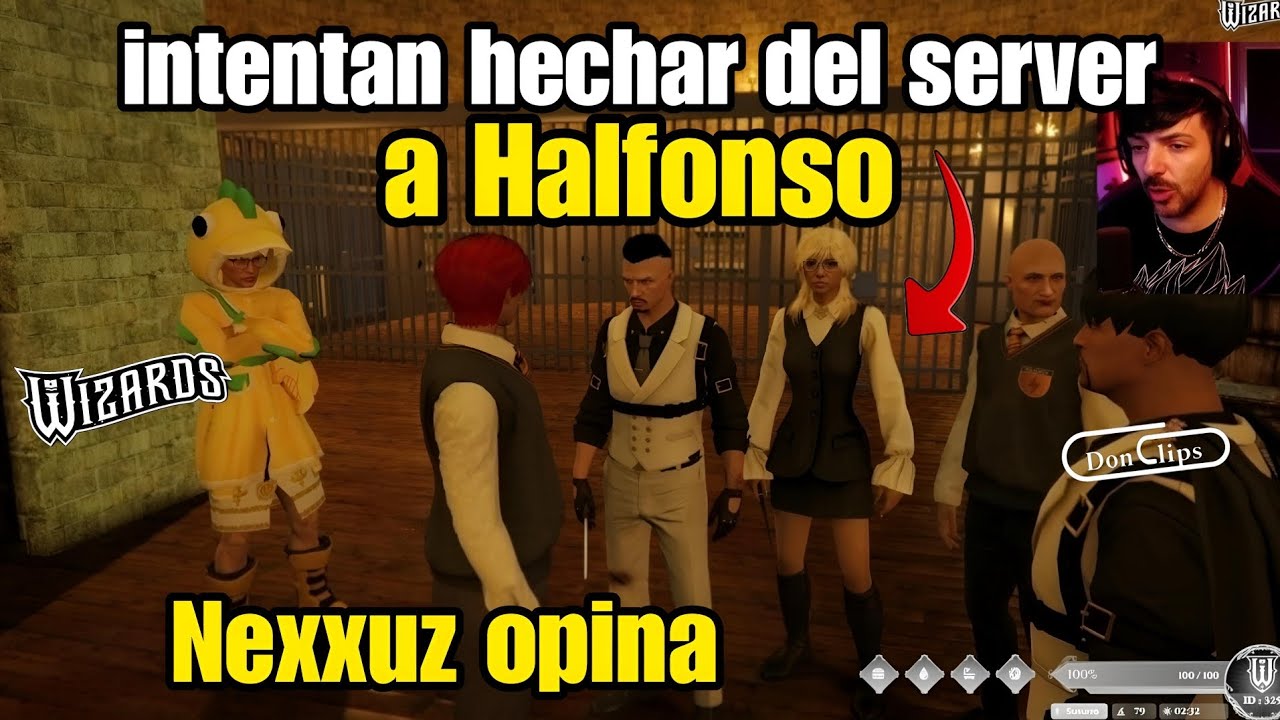 Nexxuz OPINA luego de CASI ser EXPULSADO del COLEGIO HALFONSO por un GUARDIA Wizards Rp