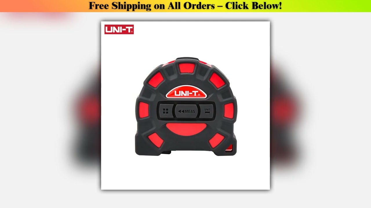 UNI-T 2in1 50m 60M Laser Tape Measure Roulette Distance Meter Rangefinder Electronic Ruler LCD