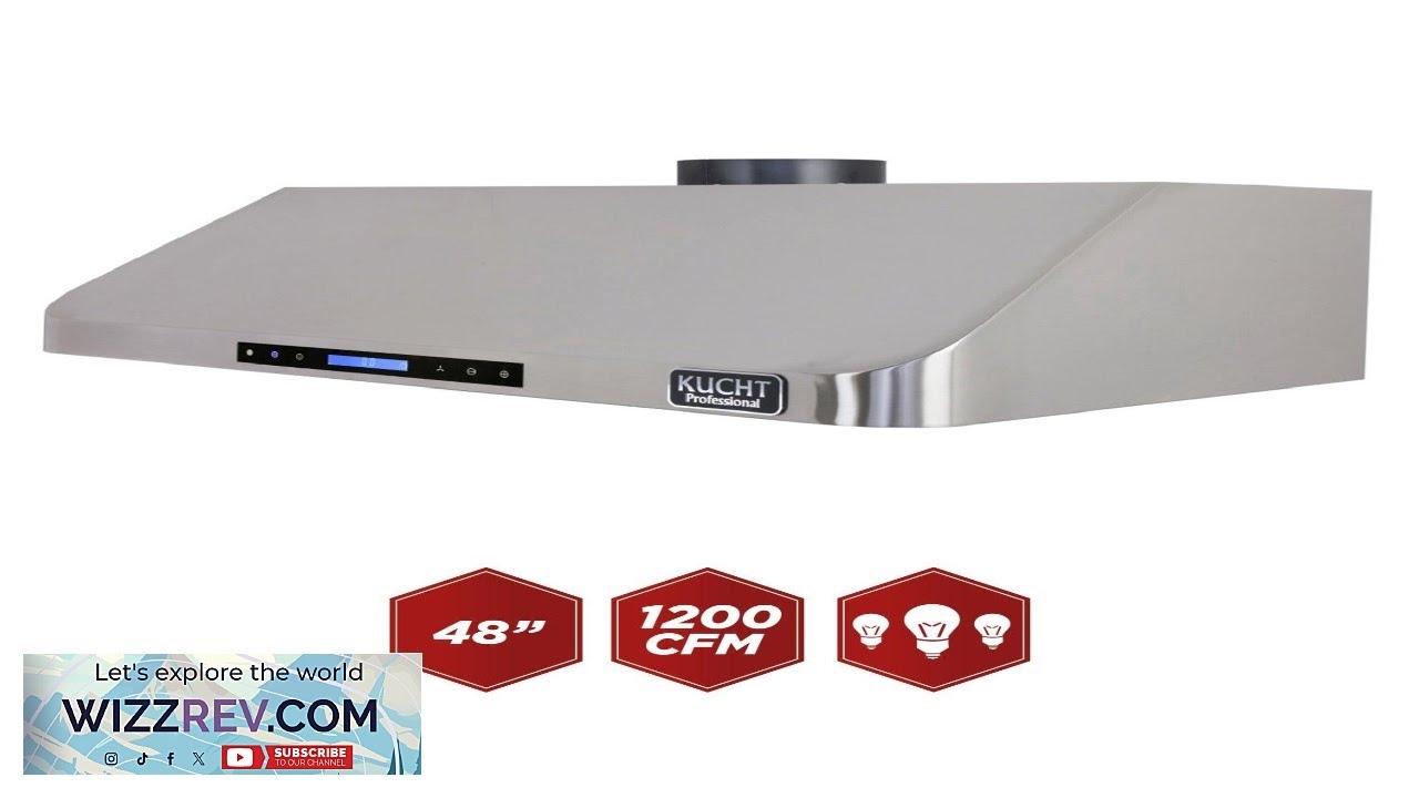 Kucht 48'' Pro Style Under Cabinet Ducted Hood With 900 CFM LED