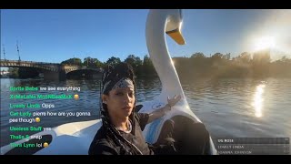I took a SWAN BOAT on the River! & saw BANKSY! || PIERRE XO in PRAGUE 🌹✨ on electric unicycle
