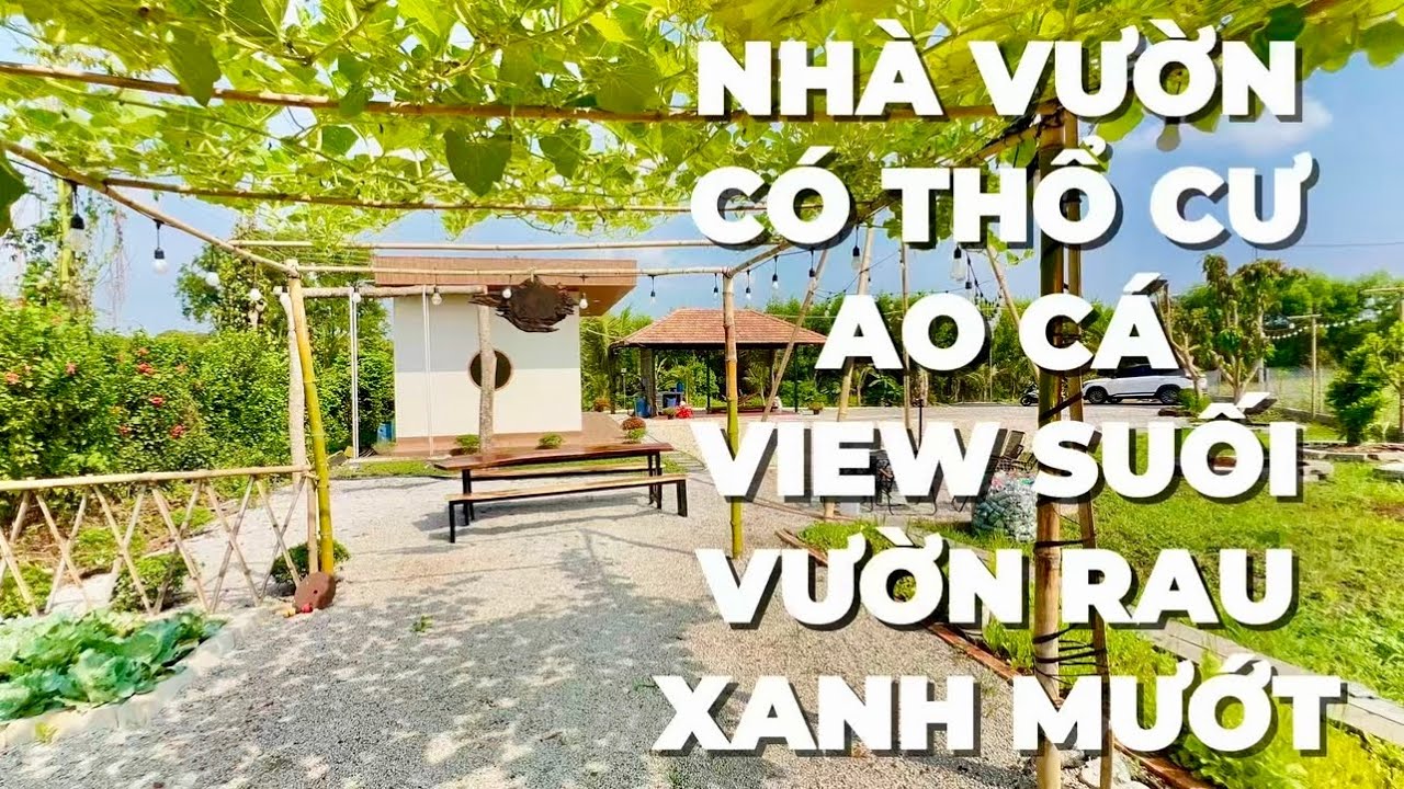Bán nhà vườn 2413m2 có sẵn thổ cư , ao cá , vườn rau xanh mướt ,giáp suối ở BR-VT