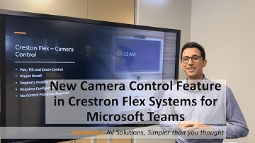 New Camera Control Feature in Crestron Flex Systems for Microsoft Teams