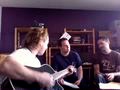 Marshall Dane and The Speck Brothers rehearsing vocals for Sorry 'Bout The Mess