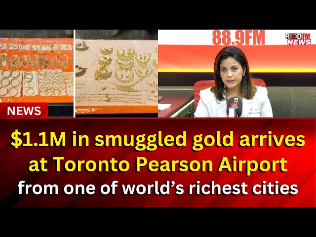 $1.1M in smuggled gold arrives at Toronto Pearson Airport from one of world’s richest cities