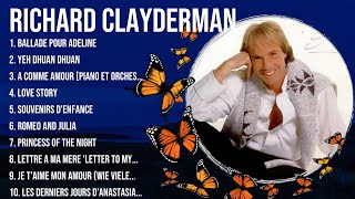 The Best Of Richard Clayderman ~ Top 10 Artists of All Time ~ Richard Clayderman Greatest Hits