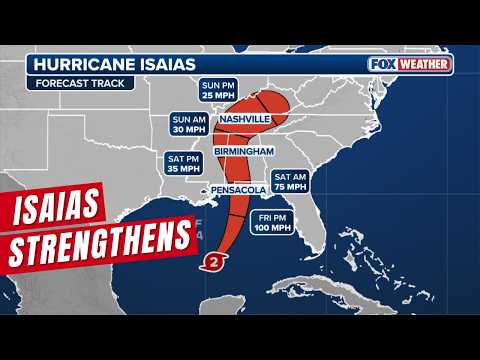 - Isaias Strengthens Into Dangerous Category 2 Hurricane