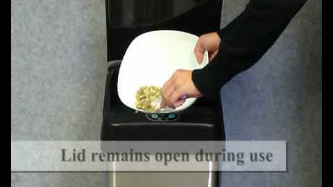 IT-IT08RCB -iTouchless 8 Gallon Round Stainless Steel Automatic Sensor Touchless Trash Can.avi