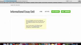 Alexander Screencast (for CEP 820)