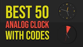 50 CSS Analog Clock with codes | Top javascript clock | Best javascript Analog Clock screenshot 4