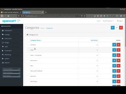 opencart inline edit with button