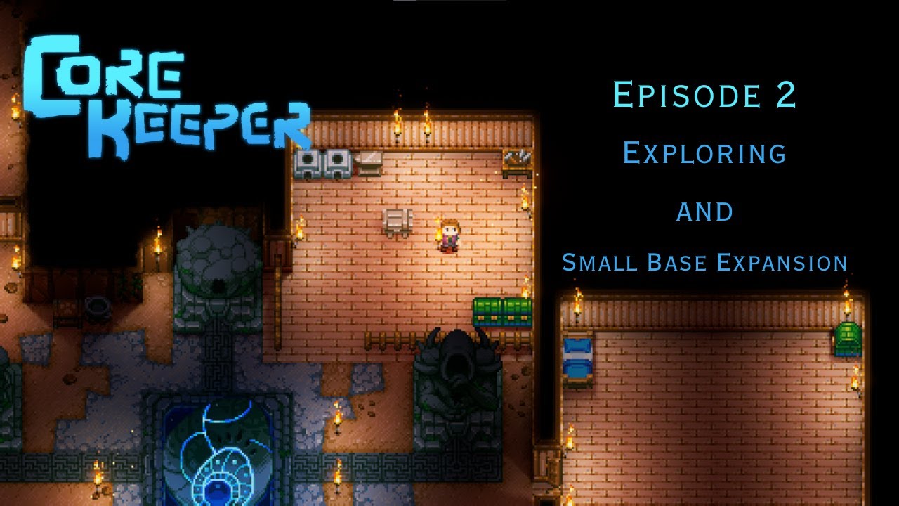 Core Keeper Ep 2 - Exploring and small base expansion