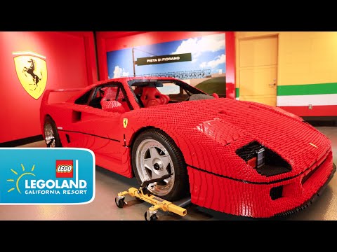 Life-Size Ferrari F40 LEGO® Model Arrives at LEGOLAND® California Resort