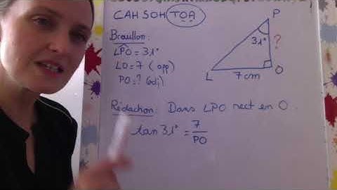 Calcul de longueur avec la trigonométrie