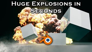 Add Explosions in Seconds that Renders Fast with this Trick - Blender Tutorial