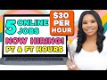 5 workfromhome jobs hiring now earn up to 30 per hour