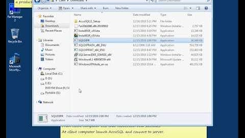 AccuSQL Installation Part 1 of 4 - Installing SQL server