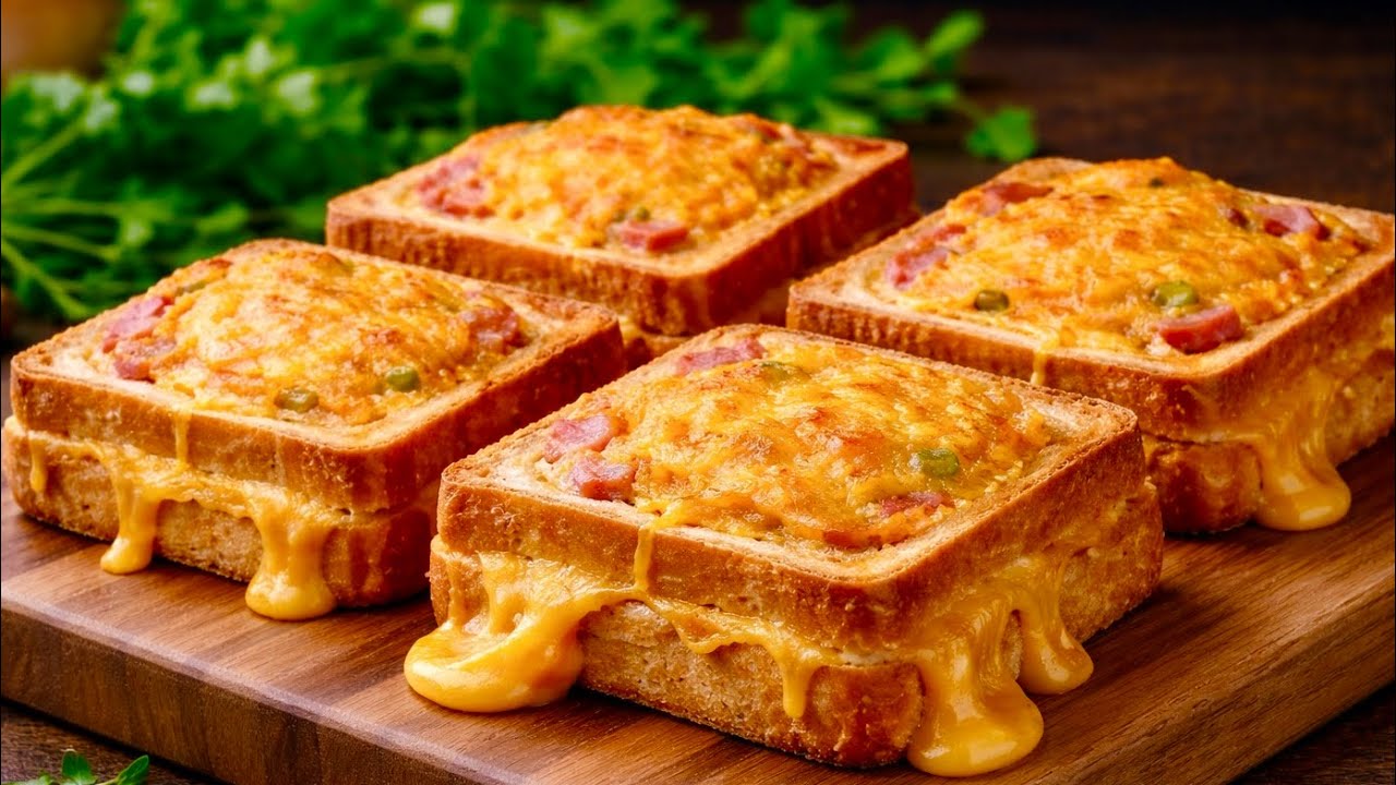 NeuesFrühstück wird schneller gegessen, als es zubereitet wird. Ei-Toasts in nur 10 Minuten