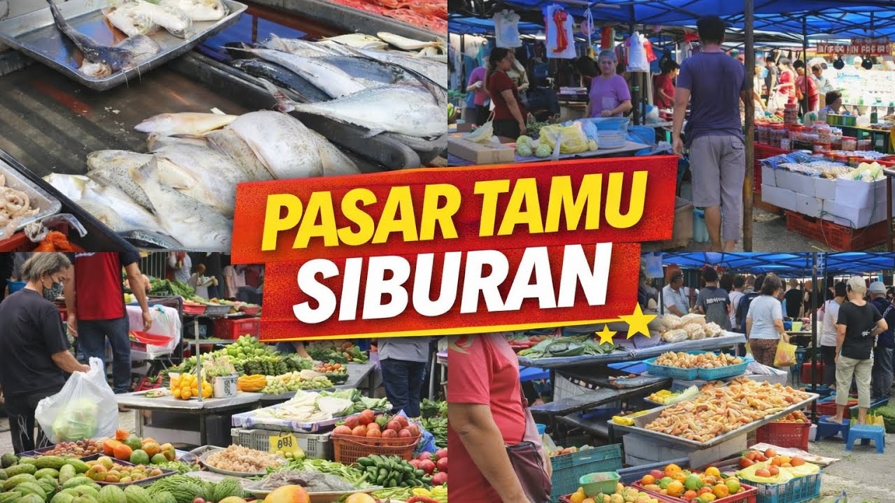 SINGGAH DI PASAR TAMU PAGI SIBURAN // MACAM² YANG ADA DIJUAL DISINI 😄