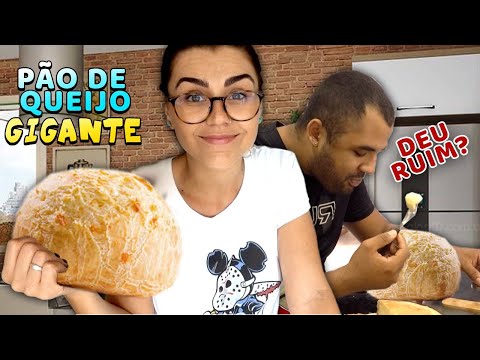 FIZ UM PÃO DE QUEIJO GIGANTE - DEU RUIM?